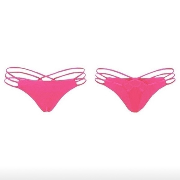 SEXY PINK BIKINI BOTTOMS - Picture 2 of 3